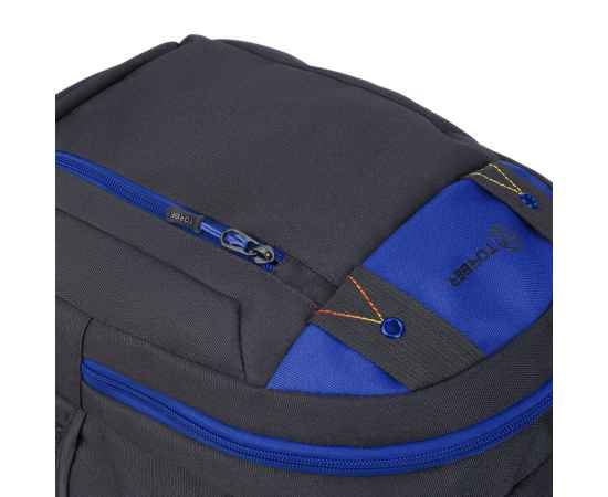 Рюкзак TORBER CLASS X, черный с синей вставкой, полиэстер 900D, 45 x 32 x 16 см, изображение 8