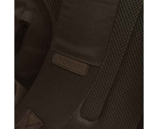 Рюкзак TORBER VECTOR с отделением для ноутбука 15,6', коричневый, полиэстер 840D, 44 х 30 x 9,5 см, изображение 6