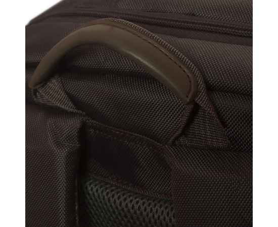 Рюкзак TORBER VECTOR с отделением для ноутбука 15,6', коричневый, полиэстер 840D, 44 х 30 x 9,5 см, изображение 8