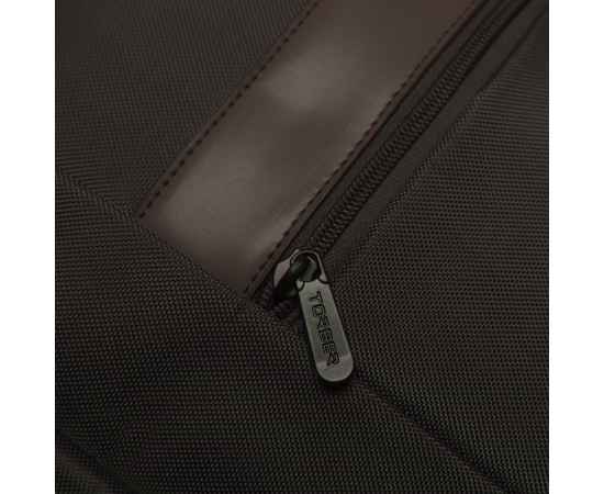 Рюкзак TORBER VECTOR с отделением для ноутбука 15,6', коричневый, полиэстер 840D, 44 х 30 x 9,5 см, изображение 10