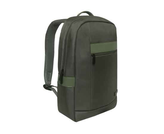 Рюкзак TORBER VECTOR с отделением для ноутбука 15,6', серо-зелёный, полиэстер 840D, 44 х 30 x 9,5 см, изображение 2