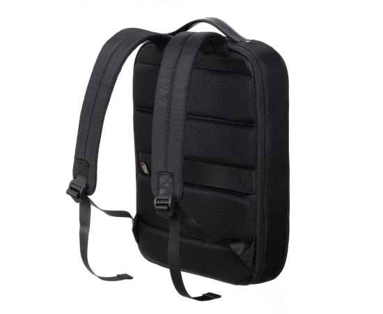 Рюкзак TORBER VOYAGE с отделением для ноутбука 15,6'', черный, нейлон/микрофибра, 30x12x42 см, 14л, изображение 3
