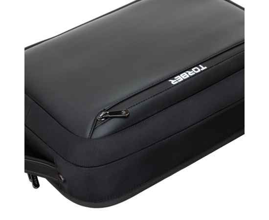 Рюкзак TORBER VOYAGE с отделением для ноутбука 15,6'', черный, нейлон/микрофибра, 30x12x42 см, 14л, изображение 8