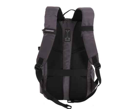 Рюкзак WENGER 15'', серый / чёрный, полиэстер 900D/ М2 добби, 29х15х47 см, 20 л, изображение 4
