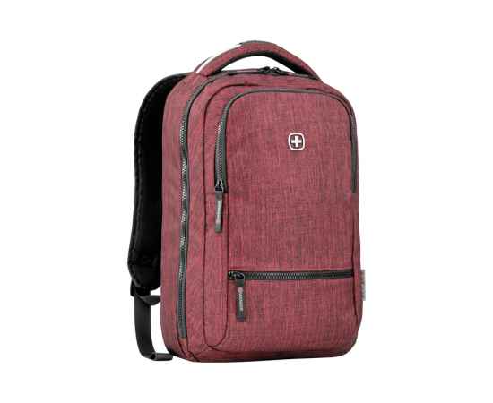 Рюкзак WENGER 14'', бордовый, полиэстер, 26 x 19 x 41 см, 14 л, изображение 3