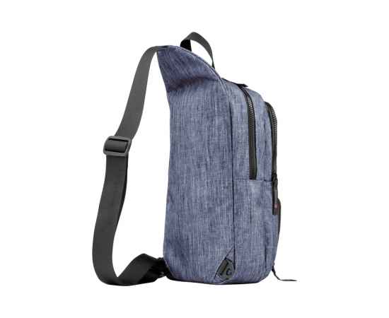 Рюкзак WENGER с одним плечевым ремнем, синий, полиэстер, 19 х 12 х 33 см, 8 л, изображение 3