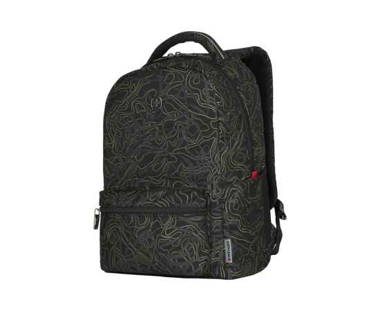 Рюкзак WENGER 16'', черный с рисунком, полиэстер, 36 x 25 x 45 см, 22 л, изображение 2