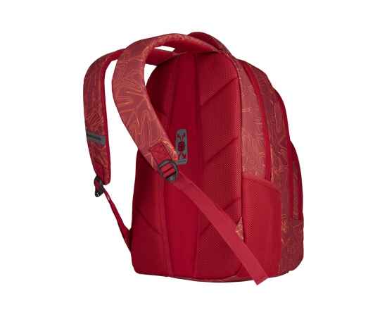 Рюкзак WENGER Upload 16'', красный с рисунком, полиэстер, 34 x 26 x 47 см, 28 л, изображение 4