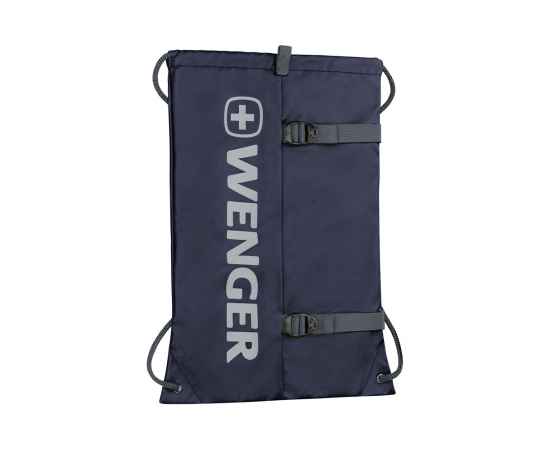 Рюкзак-мешок на завязках WENGER XC Fyrst, синий, полиэстер, 35x1x48 см, 12 л, изображение 3