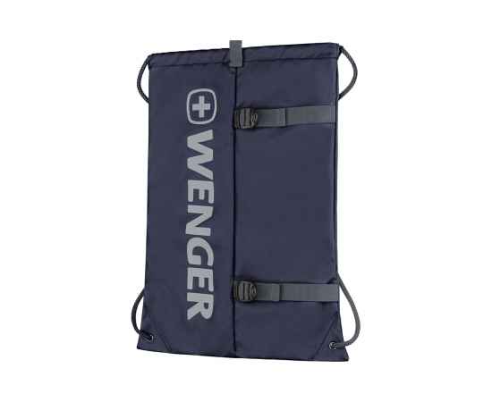 Рюкзак-мешок на завязках WENGER XC Fyrst, синий, полиэстер, 35x1x48 см, 12 л, изображение 4