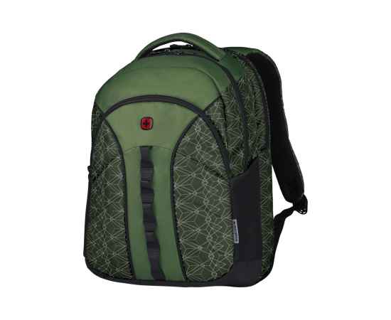Рюкзак WENGER Sun 16'', зеленый со светоотражающим принтом, полиэстер, 35x27x47 см, 27 л, изображение 2