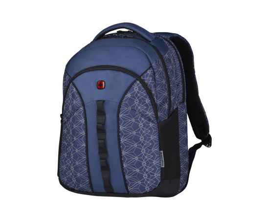 Рюкзак WENGER Sun 16'', синий со светоотражающим принтом, полиэстер, 35x27x47 см, 27 л, изображение 2
