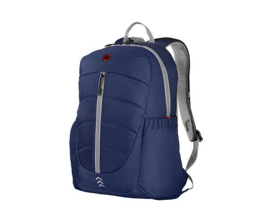 Рюкзак WENGER Engyz 16', синий, 100% полиэстер, 33х20х46 см, 21 л, изображение 3