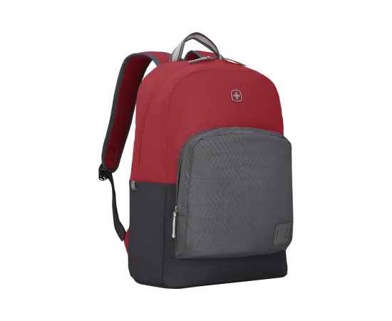 Рюкзак WENGER NEXT Crango 16', красный/черный, переработанный ПЭТ/Полиэстер, 33х22х46 см, 27 л., изображение 2