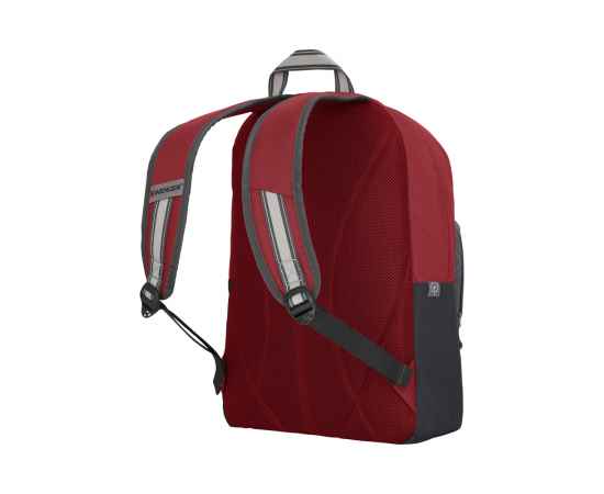Рюкзак WENGER NEXT Crango 16', красный/черный, переработанный ПЭТ/Полиэстер, 33х22х46 см, 27 л., изображение 4