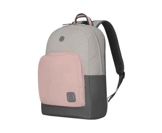 Рюкзак WENGER NEXT Crango 16', серый/розовый, переработанный ПЭТ/Полиэстер, 33х22х46 см, 27 л., изображение 2