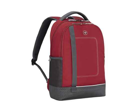 Рюкзак WENGER NEXT Tyon 16', красный/антрацит, переработанный ПЭТ/Полиэстер, 32х18х48 см, 23 л., изображение 2