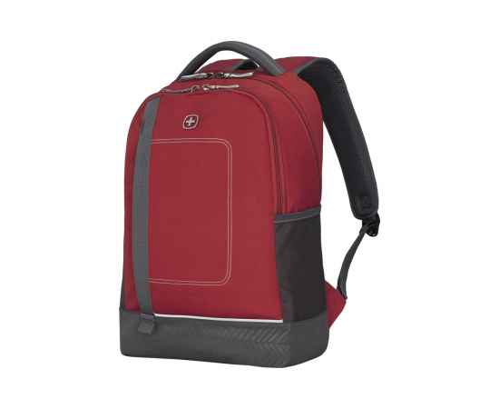 Рюкзак WENGER NEXT Tyon 16', красный/антрацит, переработанный ПЭТ/Полиэстер, 32х18х48 см, 23 л., изображение 3