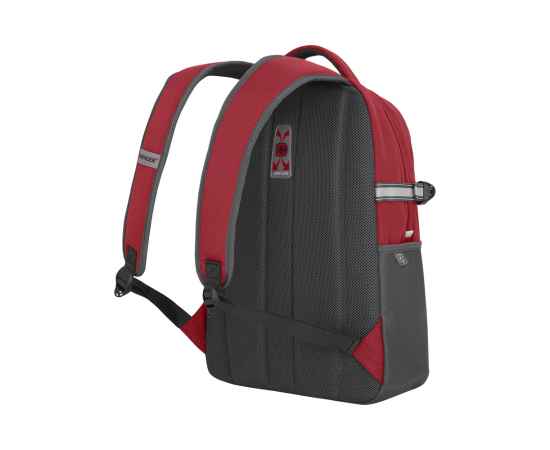 Рюкзак WENGER NEXT Ryde 16', красный/антрацит, переработанный ПЭТ/Полиэстер, 32х21х47 см, 26 л., изображение 5