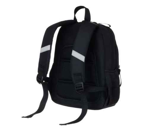 Рюкзак TORBER CLASS X Mini, чёрный/серый с орнаментом, полиэстер 900D + Мешок для обуви в подарок, изображение 3