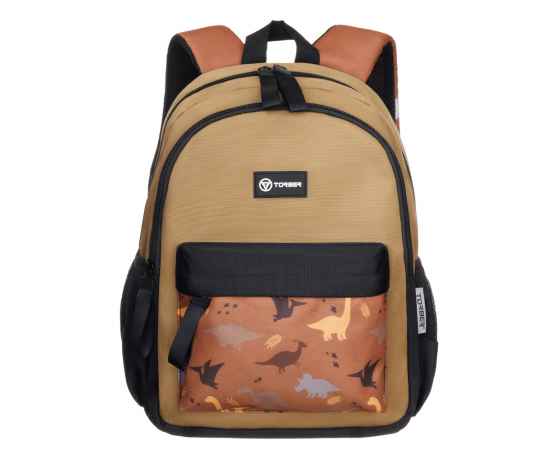 Рюкзак TORBER CLASS X Mini, хаки с орнаментом, полиэстер 900D + Мешок для сменной обуви в подарок!, изображение 11