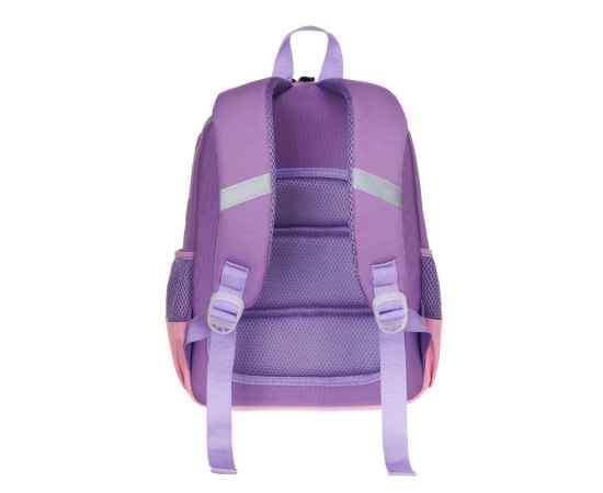 Рюкзак TORBER CLASS X Mini, сиреневый/розовый с орнаментом, полиэстер 900D + Мешок для обуви в подар, изображение 4