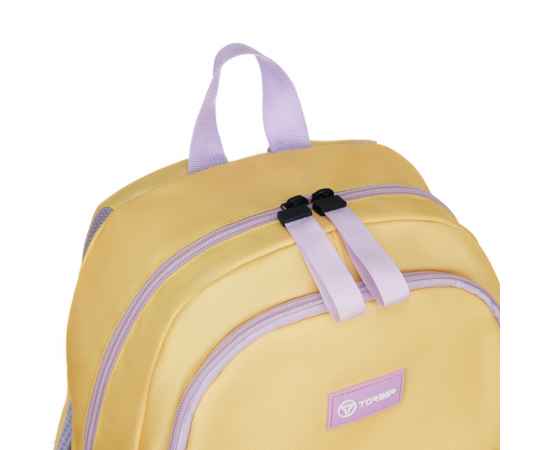Рюкзак TORBER CLASS X Mini, жёлтый с орнаментом, полиэстер 900D + Мешок для сменной обуви в подарок!, изображение 8