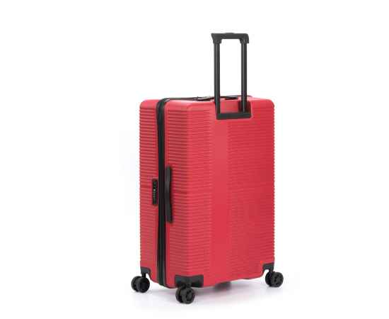Чемодан TORBER Elton, красный, ABS-пластик, 47 х 29 х 78 см, 96 л, изображение 3