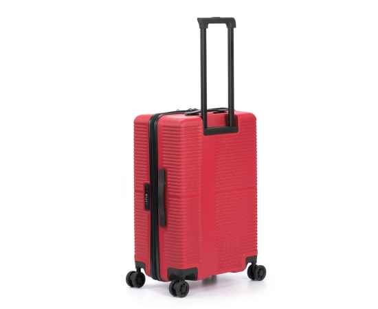 Чемодан TORBER Elton, красный, ABS-пластик, 41 х 28 х 68 см, 64 л, изображение 3