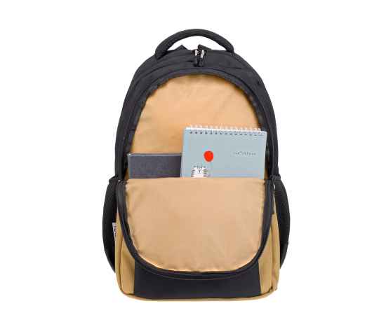 Рюкзак TORBER CLASS X, черно-бежевый, 45 x 30 x 18 см + Мешок для сменной обуви в подарок!, изображение 5