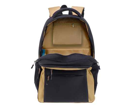 Рюкзак TORBER CLASS X, черно-бежевый, 45 x 30 x 18 см + Мешок для сменной обуви в подарок!, изображение 6