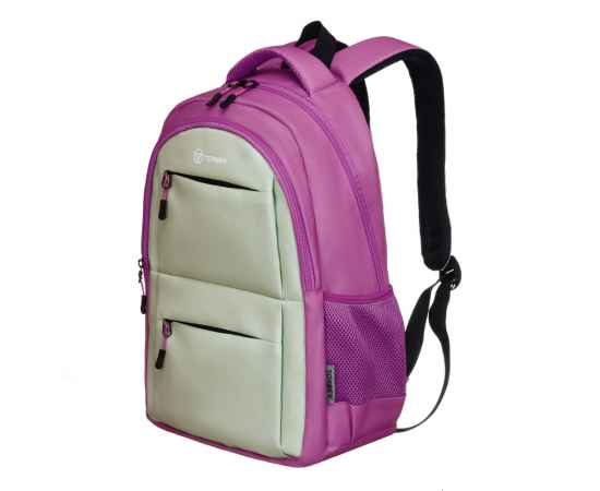 Рюкзак TORBER CLASS X, розовый/салатовый, 45 x 30 x 18 см + Мешок для сменной обуви в подарок!, изображение 3