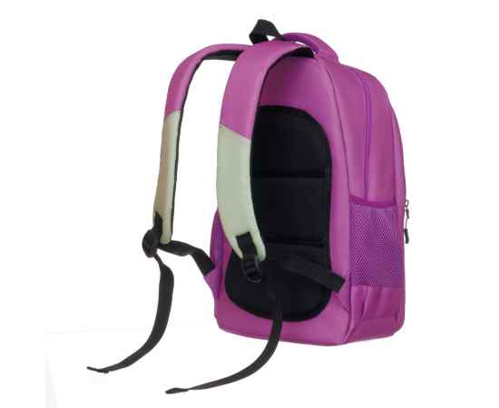 Рюкзак TORBER CLASS X, розовый/салатовый, 45 x 30 x 18 см + Мешок для сменной обуви в подарок!, изображение 4