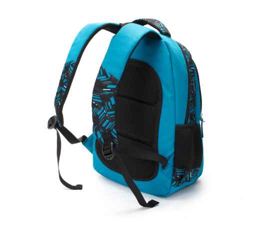 Рюкзак TORBER CLASS X, голубой с орнаментом, полиэстер, 45 x 30 x 18 см + Пенал в подарок!, изображение 3