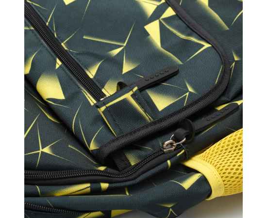 Рюкзак TORBER CLASS X, черно-желтый с орнаментом, полиэстер, 45 x 30 x 18 см + Пенал в подарок!, изображение 6