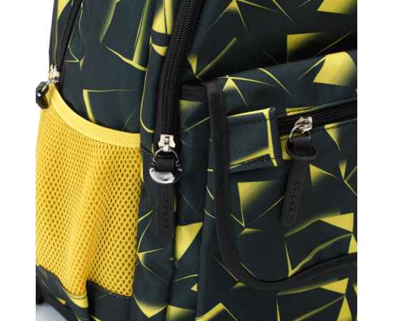 Рюкзак TORBER CLASS X, черно-желтый с орнаментом, полиэстер, 45 x 30 x 18 см + Пенал в подарок!, изображение 7