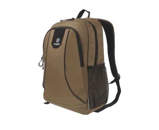 Рюкзак TORBER ROCKIT с отделением для ноутбука 15,6', коричневый, полиэстер 600D, 46 х 30 x 13, изображение 2