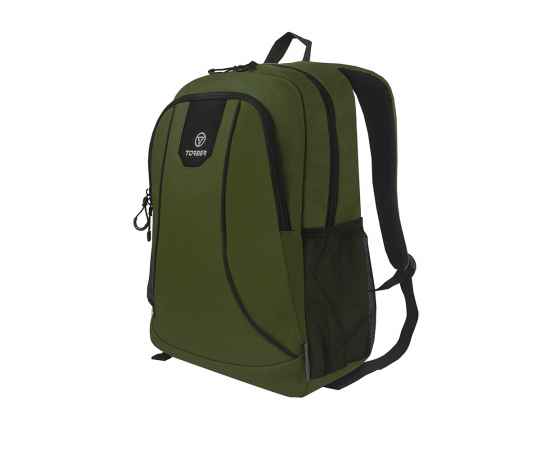 Рюкзак TORBER ROCKIT с отделением для ноутбука 15,6', зеленый, полиэстер 600D, 46 х 30 x 13 см, изображение 2