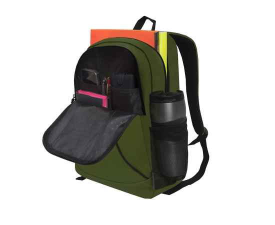 Рюкзак TORBER ROCKIT с отделением для ноутбука 15,6', зеленый, полиэстер 600D, 46 х 30 x 13 см, изображение 9