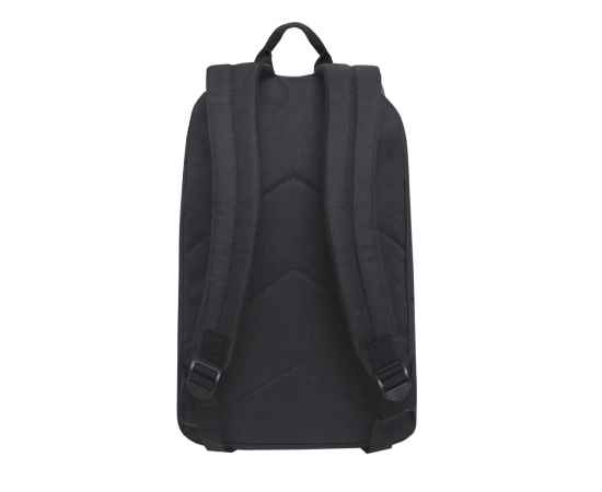 Рюкзак TORBER GRAFFI, черный с карманом коричневого цвета, полиэстер меланж, 42 х 29 x 19 см, изображение 4