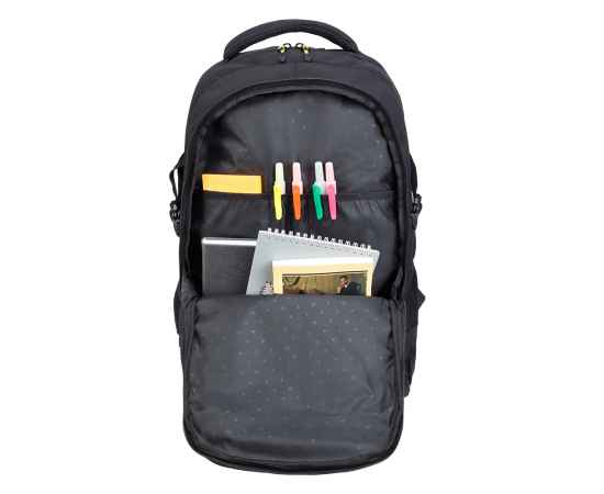 Рюкзак TORBER CLASS X, черно-желтый с принтом, 46 x 32 x 18 см + Мешок для сменной обуви в подарок!, изображение 5
