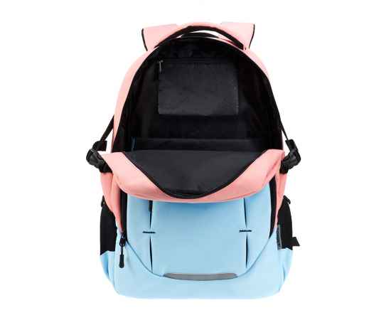 Рюкзак TORBER CLASS X, розово-голубой, 46 x 32 x 18 см + Мешок для сменной обуви в подарок!, изображение 7
