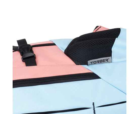 Рюкзак TORBER CLASS X, розово-голубой, 46 x 32 x 18 см + Мешок для сменной обуви в подарок!, изображение 8