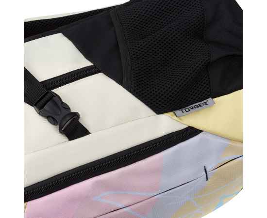 Рюкзак TORBER CLASS X, желтый с орнаментом, 46 x 32 x 18 см + Мешок для сменной обуви в подарок!, изображение 9