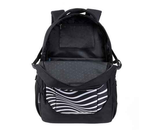Рюкзак TORBER CLASS X, черный с принтом 'Зебра', 46 x 32 x 18 см+ Мешок для сменной обуви в подарок!, изображение 7