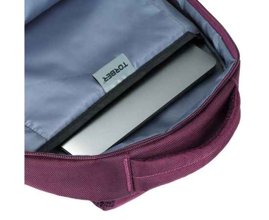 Рюкзак TORBER FORGRAD с отделением для ноутбука 15', пурпурный, полиэстер, 46 х 32 x 13 см, изображение 6