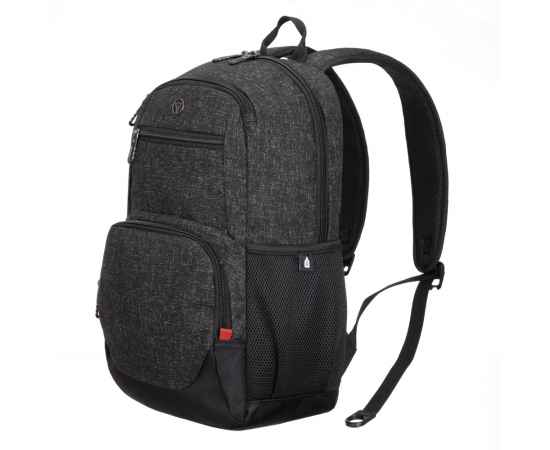 Рюкзак TORBER XPLOR с отделением для ноутбука 15.6', чёрн/сер меланж, полиэстер, 44х30,5х14 см, 19 л, изображение 2