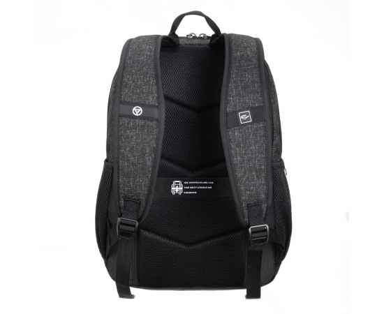 Рюкзак TORBER XPLOR с отделением для ноутбука 15.6', чёрн/сер меланж, полиэстер, 44х30,5х14 см, 19 л, изображение 4