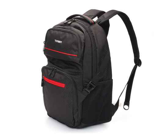 Рюкзак TORBER XPLOR с отделением для ноутбука 15', чёрный, полиэстер, 49 х 34,5 х 18,5 см, изображение 2