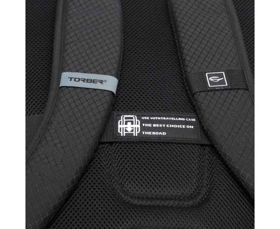 Рюкзак TORBER XPLOR с отделением для ноутбука 15', чёрный, полиэстер, 49 х 34,5 х 18,5 см, изображение 8
